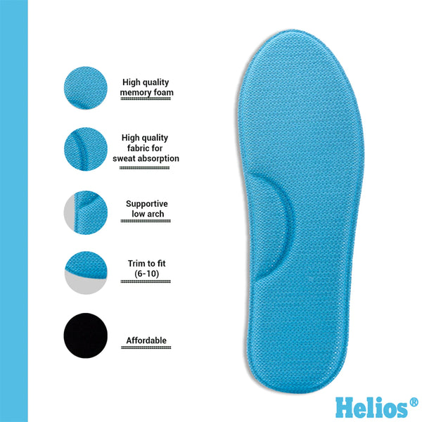 Helios Memory Foam Insole - Size 6-10 (Trim to Fit) - reference