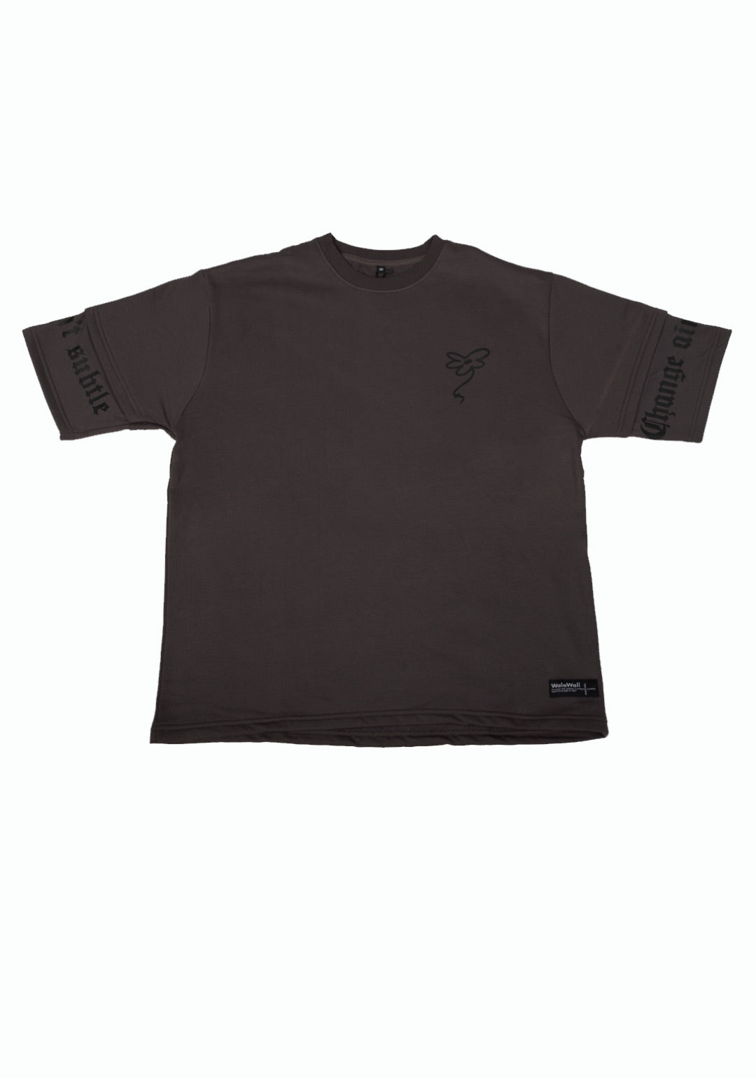 WalaWali Space Grey Layered T-shirt