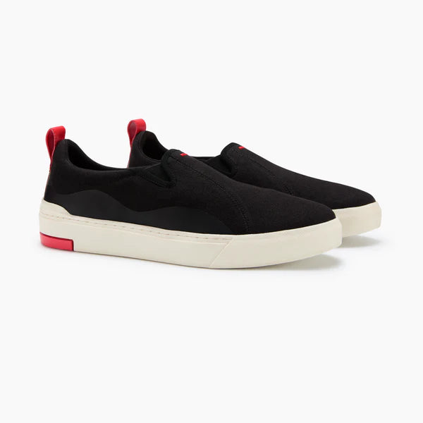 Ludic Enhanced Canvas Slip On - Orca Black