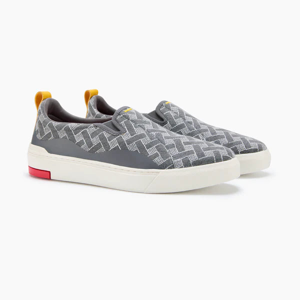 Ludic Enhanced Canvas Slip On - Piscator Grey