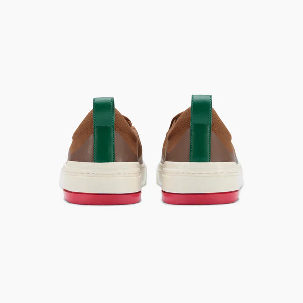 Ludic Enhanced Canvas Slip On - Petrichor Brown