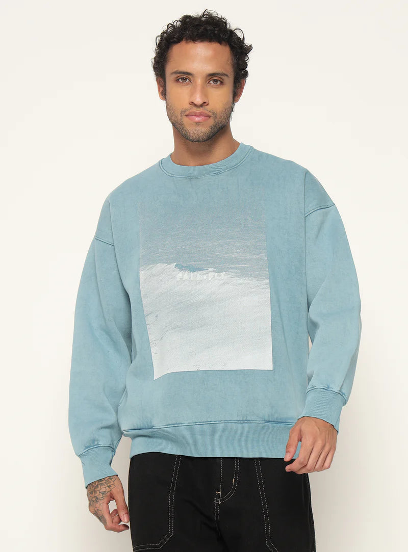 Fall Fly Blue Sweatshirt Waves of Nice