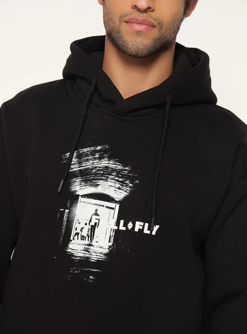 Fall Fly Black Hoodie Point of View