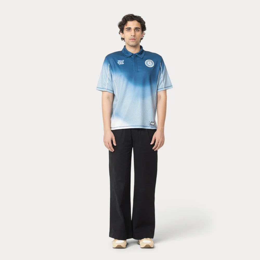 Gully Labs Gully 17 Jersey - Udaan Blue (Polo Neck)