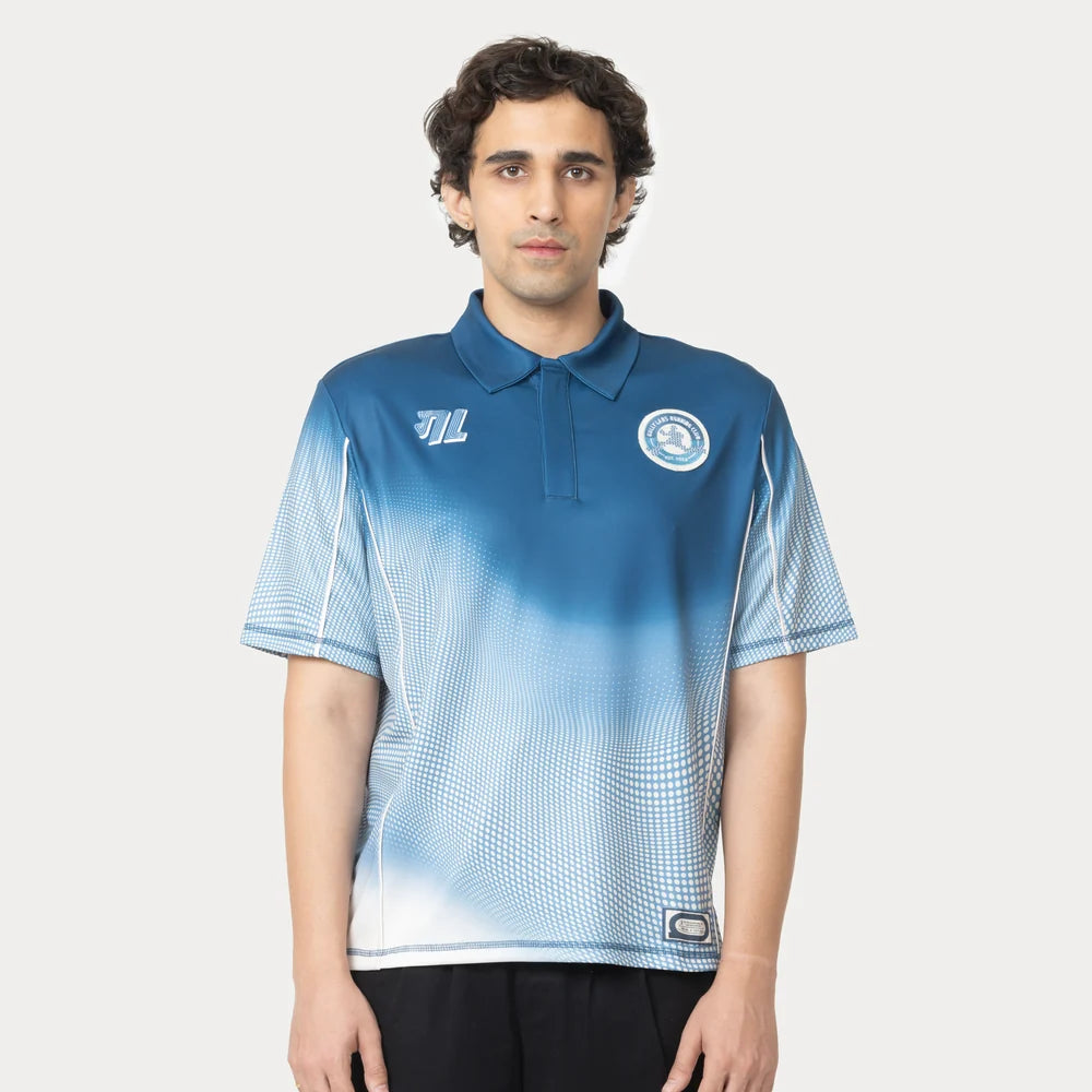 Gully Labs Gully 17 Jersey - Udaan Blue (Polo Neck)