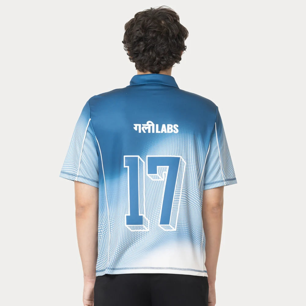 Gully Labs Gully 17 Jersey - Udaan Blue (Polo Neck)
