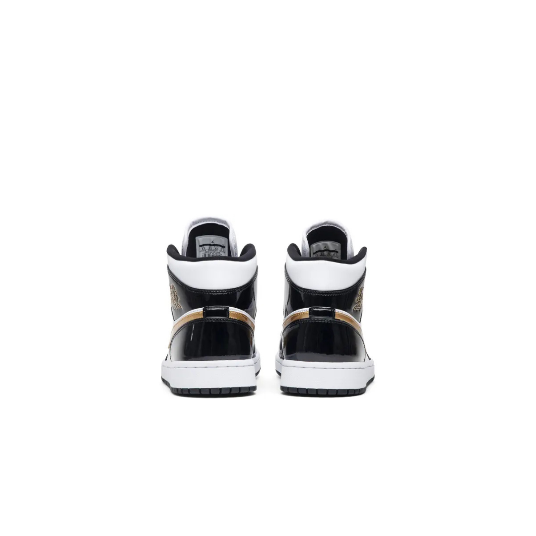 Air Jordan 1 Mid Patent SE 'Black Gold'