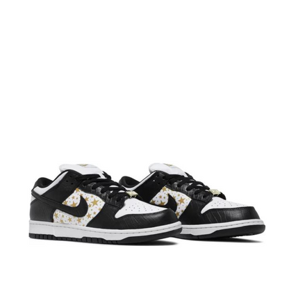 angled view of Supreme x Dunk Low OG SB QS 'Black'