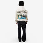 Khaaki Oversized Zipper Hoodie Off-White - Wild Skies