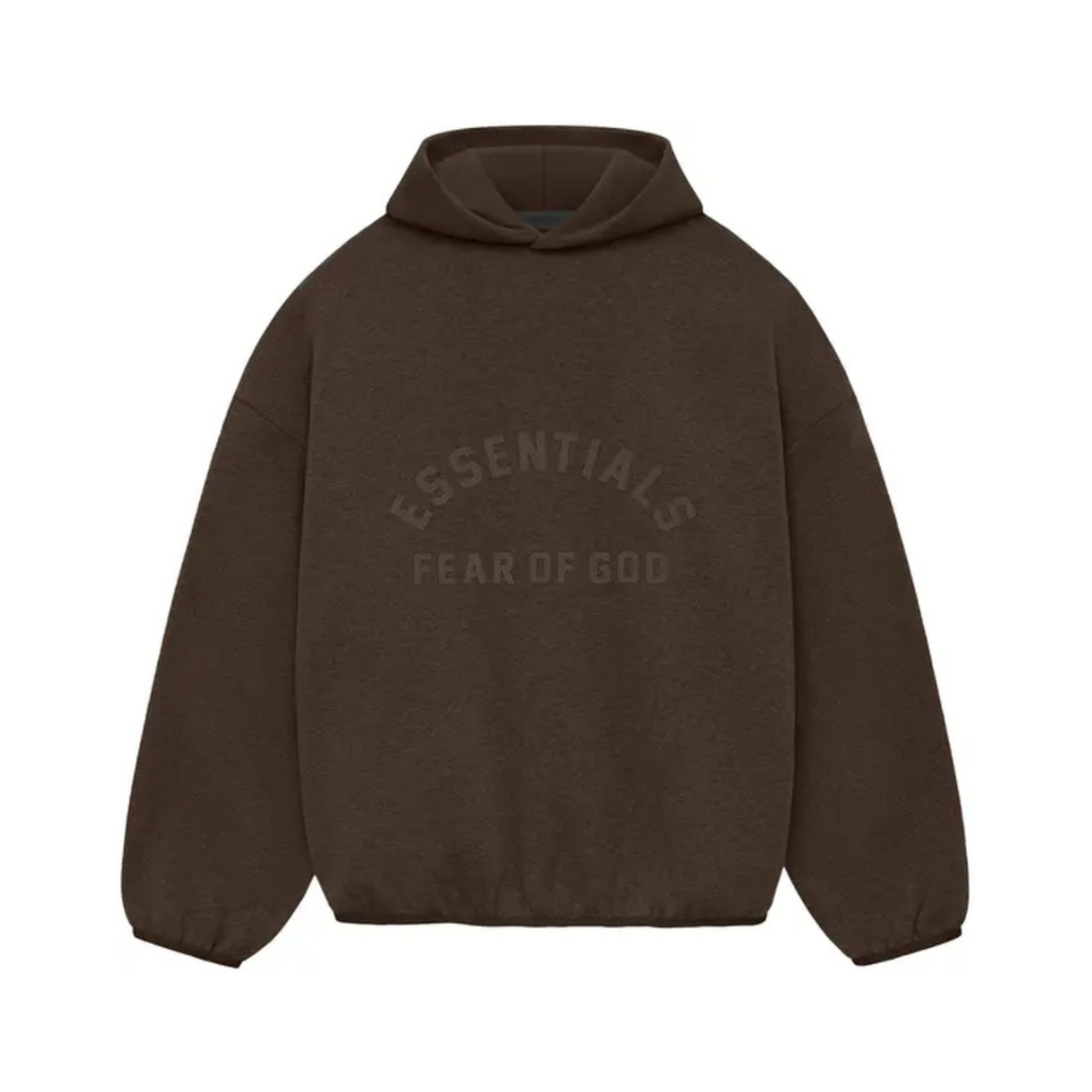Fear of God Essentials Nylon Fleece Hoodie SS24 Heather Wood