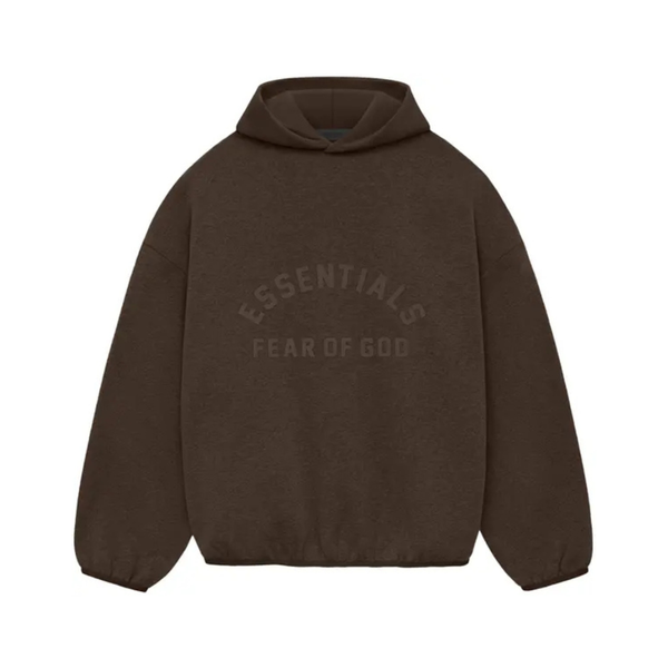 Fear of God Essentials Nylon Fleece Hoodie SS24 Heather Wood - reference