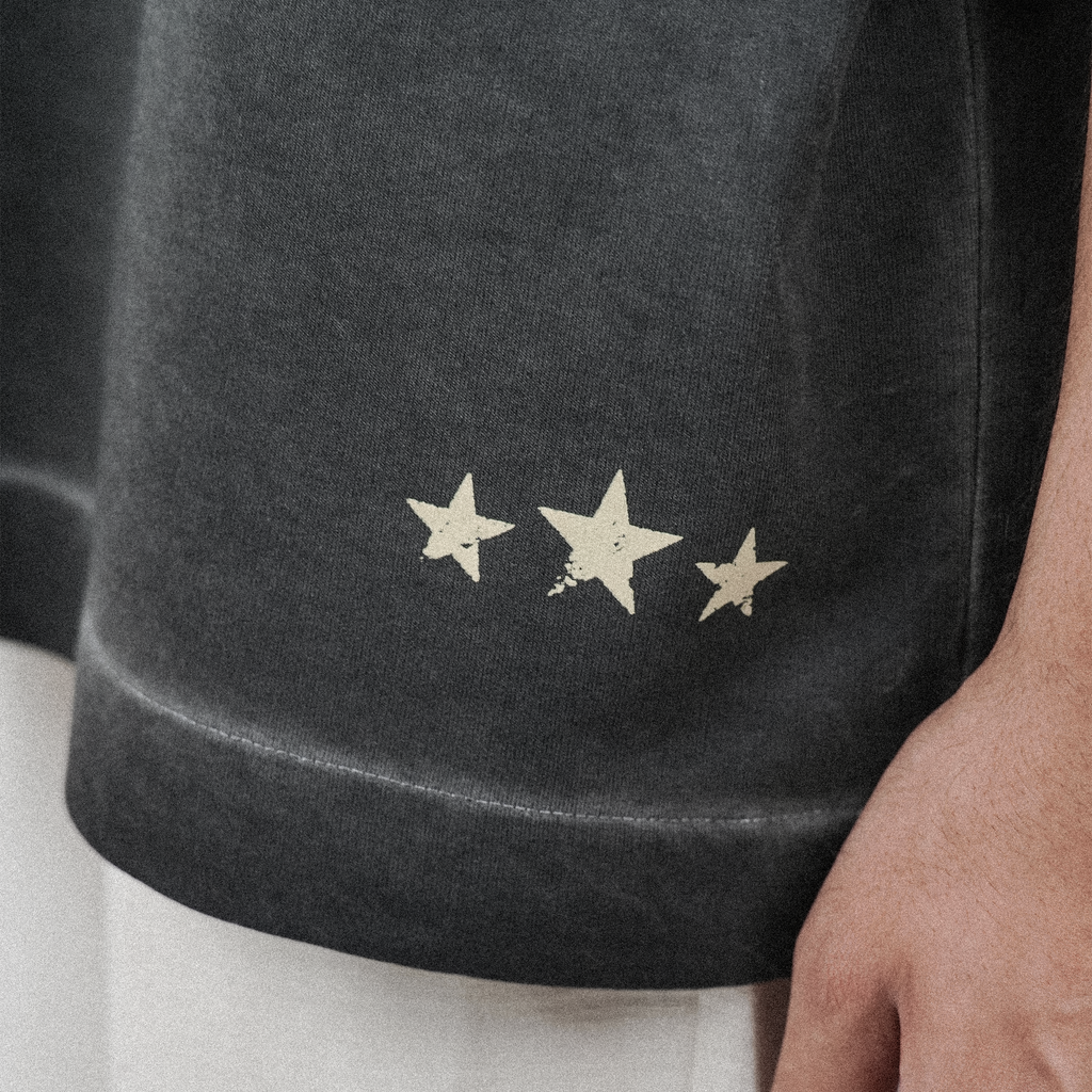 Khaaki Oversized T-Shirt Black Pigment Washed - Legacy