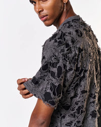 Volfsbane Grey Torn Oversized T-Shirt