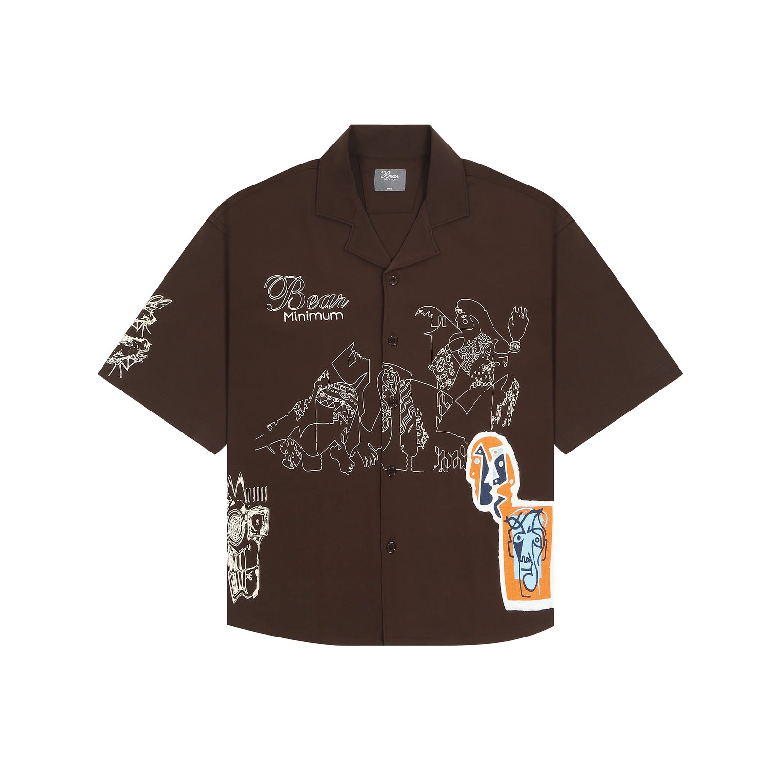Bear Minimum Oversized Shirt Brown - Ancient Dominion