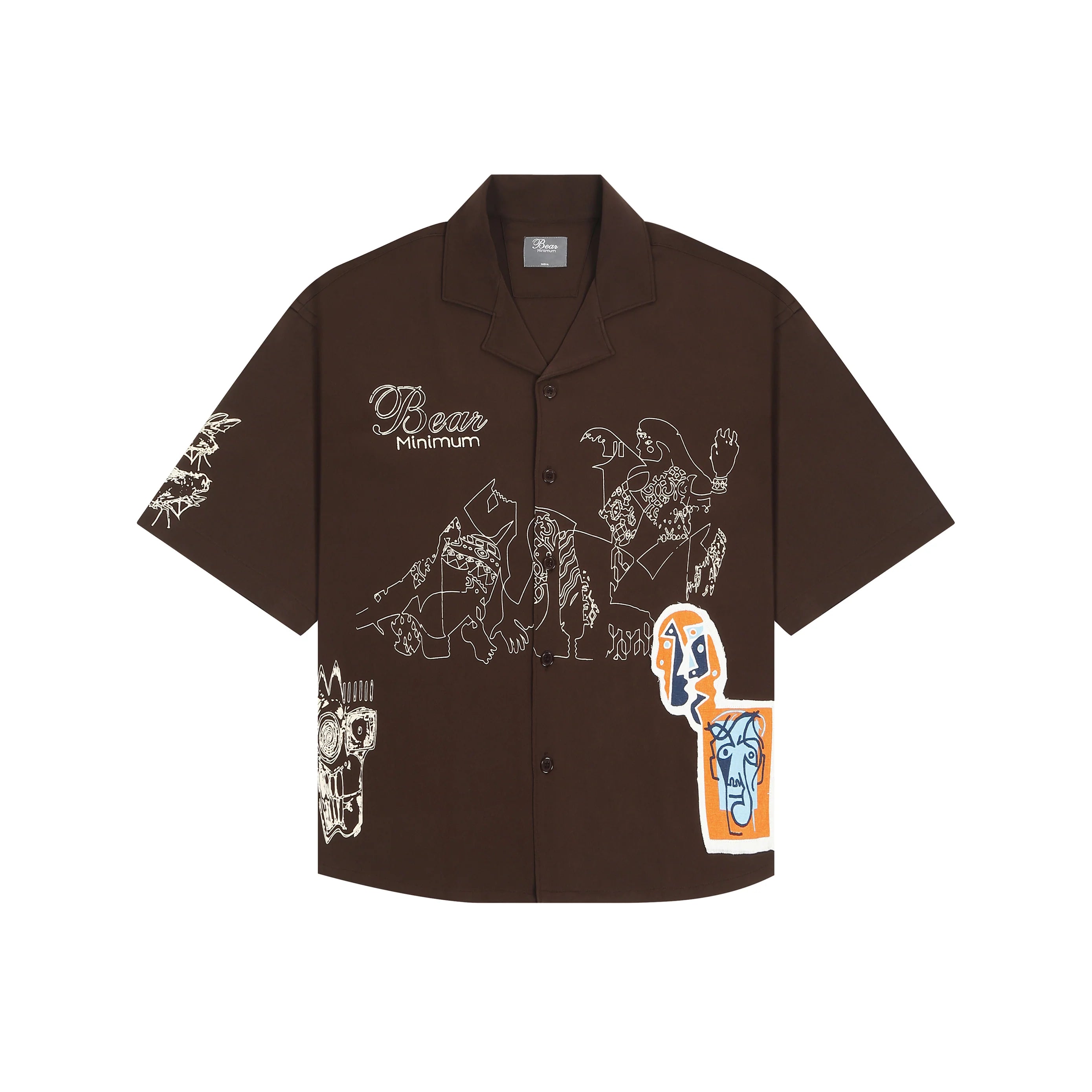 Bear Minimum Oversized Shirt Brown - Ancient Dominion