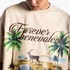 Khaaki Oversized T-Shirt Biege - Forever Benevolent