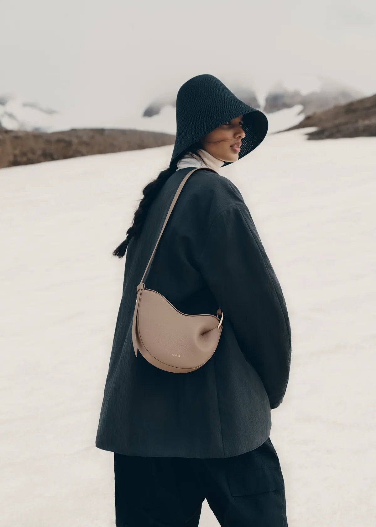 Polene Tonca Edition Textured Bag - Taupe