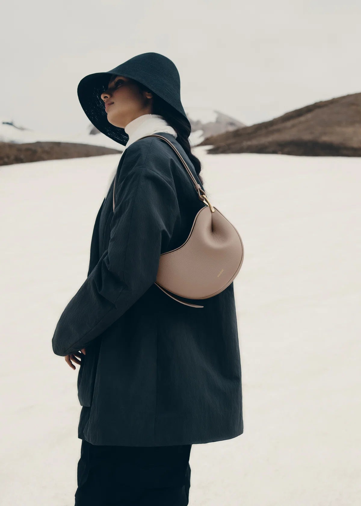 Polene Tonca Edition Textured Bag - Taupe