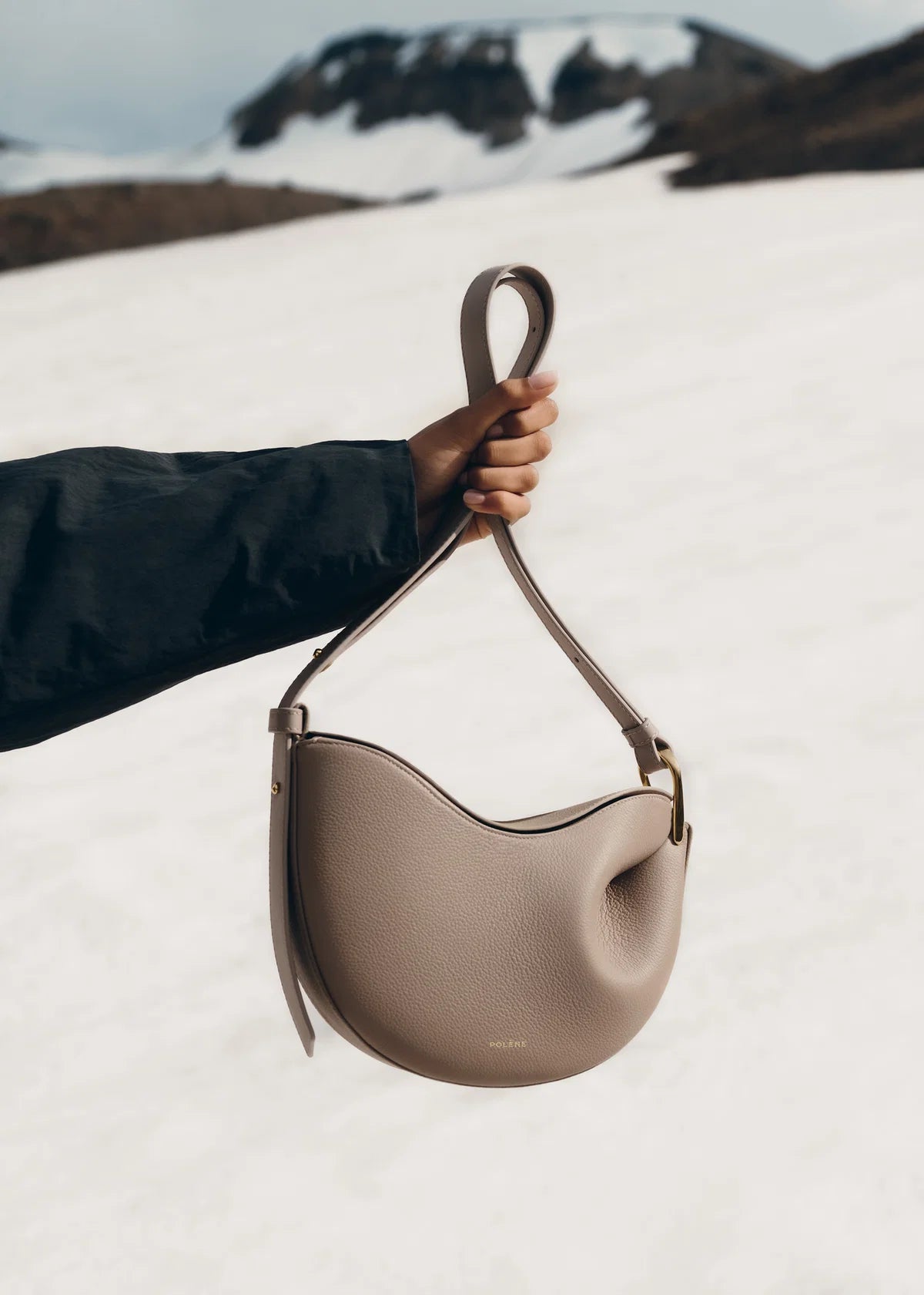 Polene Tonca Edition Textured Bag - Taupe