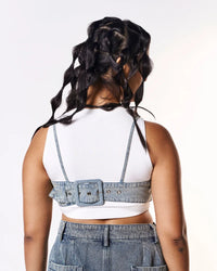 Volfsbane Nightfall Pullover Crop Top - Blue