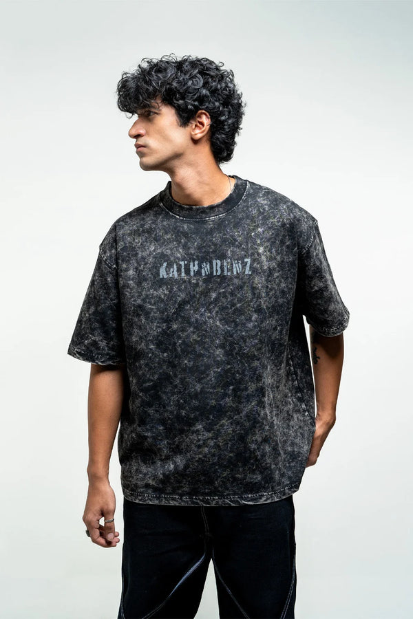 Kathnbenz Oversized Grey T-Shirt - Genesis Shadow
