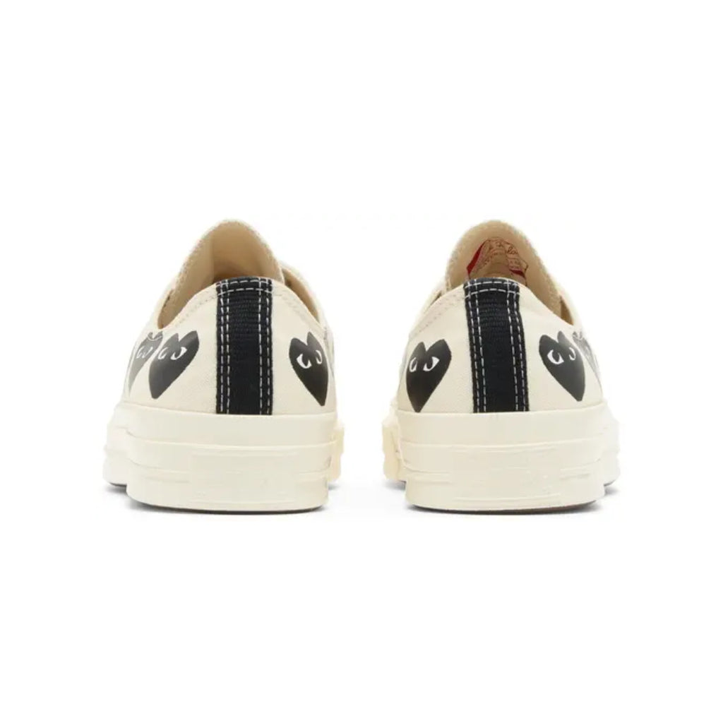 Comme des Garçons PLAY x Converse Chuck 70 Low 'Multi Heart - Milk Black