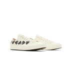 Comme des Garçons PLAY x Converse Chuck 70 Low 'Multi Heart - Milk Black