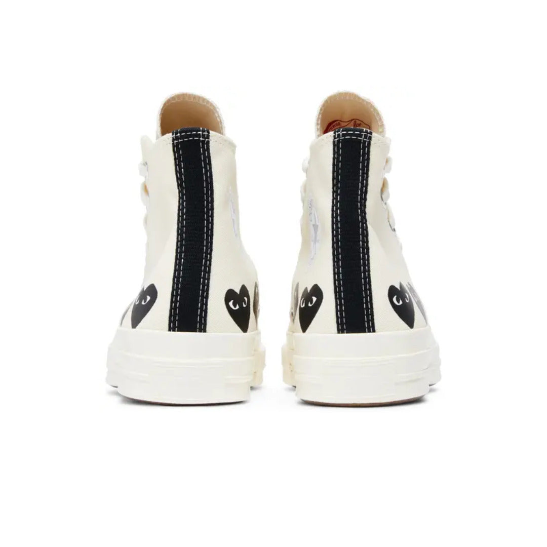 Comme des Garçons PLAY x Converse Chuck 70 High 'Multi Heart - Milk Black
