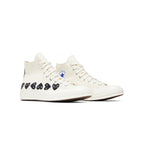 Comme des Garçons PLAY x Converse Chuck 70 High 'Multi Heart - Milk Black
