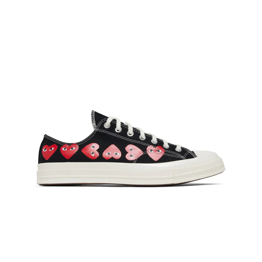 Comme des Garçons PLAY x Converse Chuck 70 Low 'Multi Heart - Black'