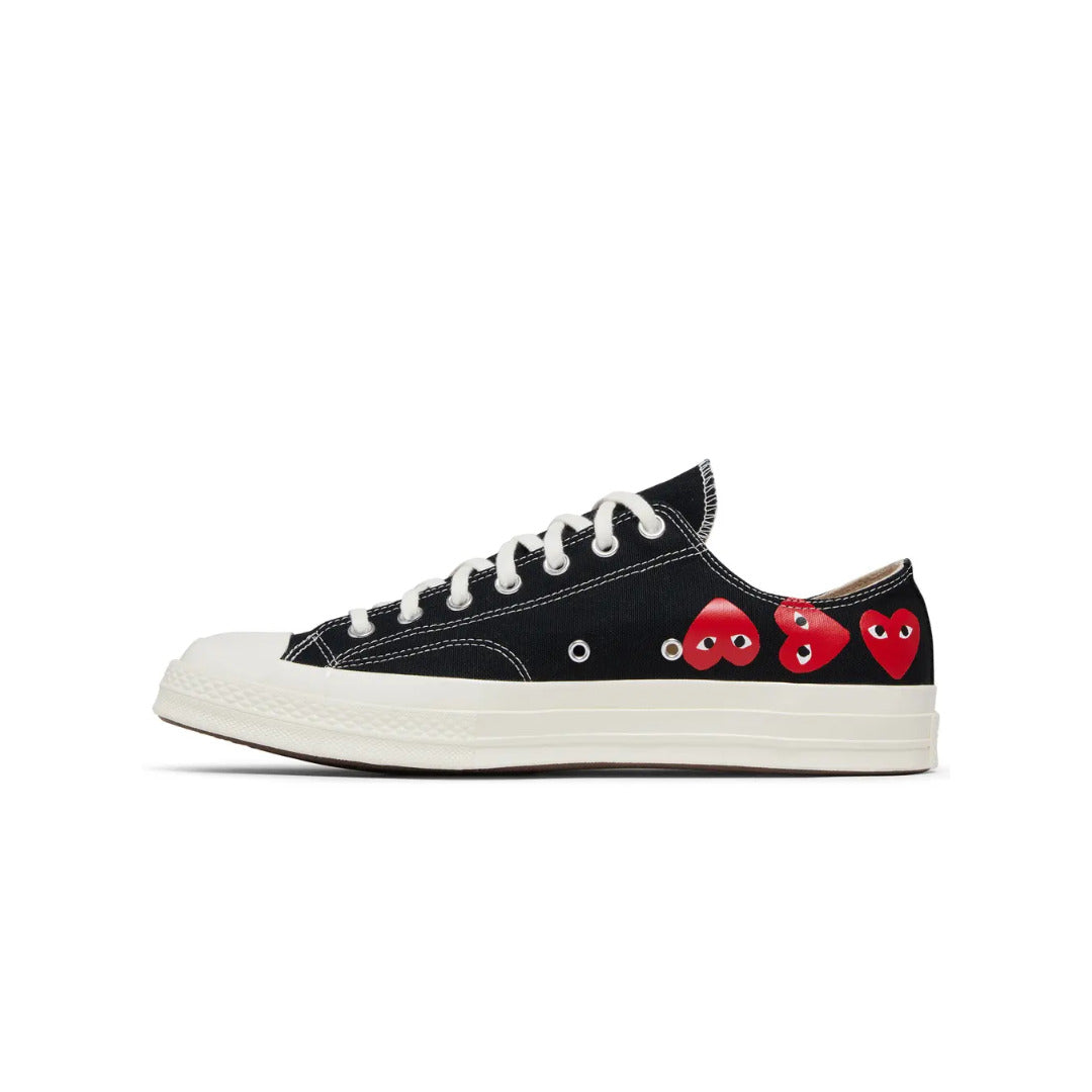 Comme des Garçons PLAY x Converse Chuck 70 Low 'Multi Heart - Black'