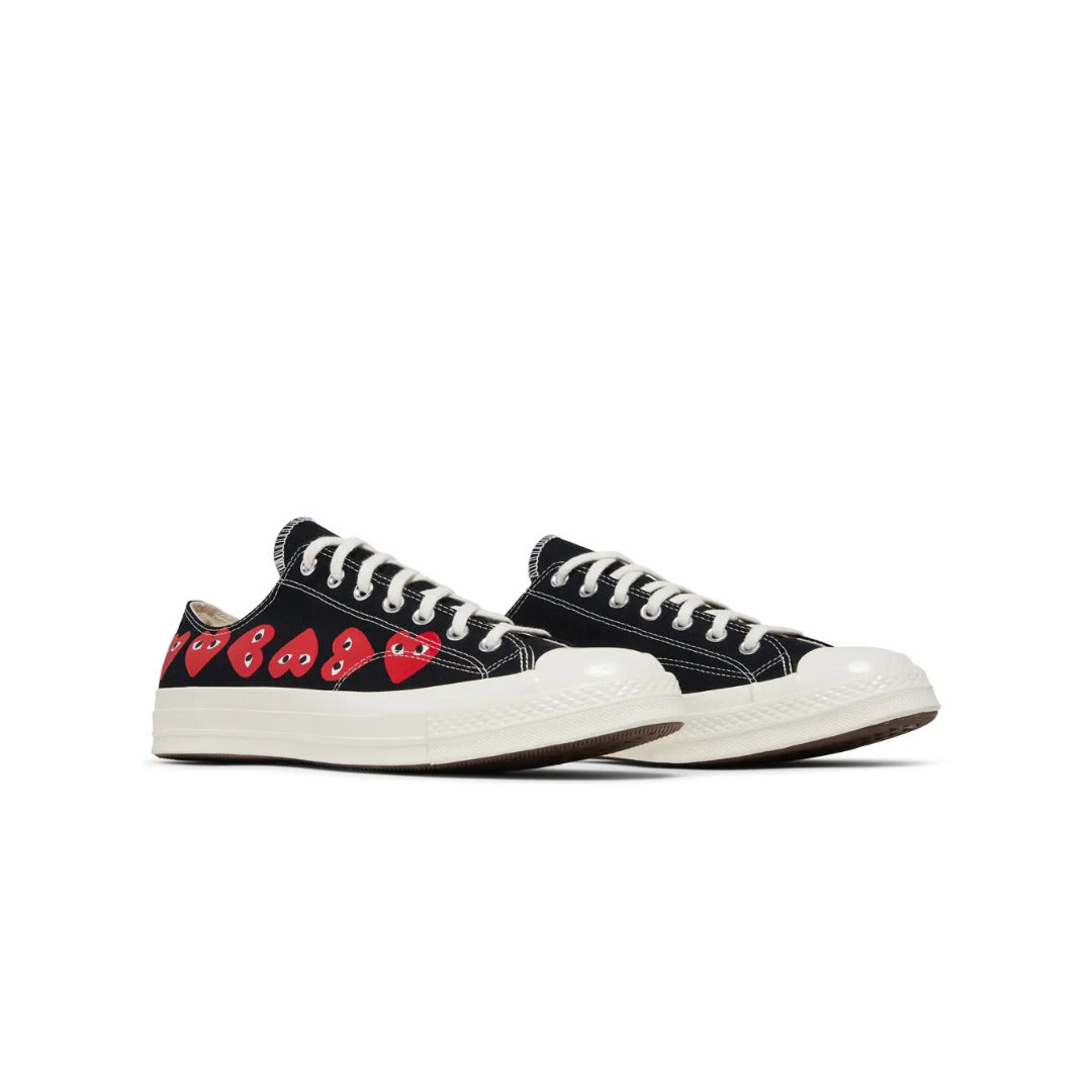 Comme des Garçons PLAY x Converse Chuck 70 Low 'Multi Heart - Black'
