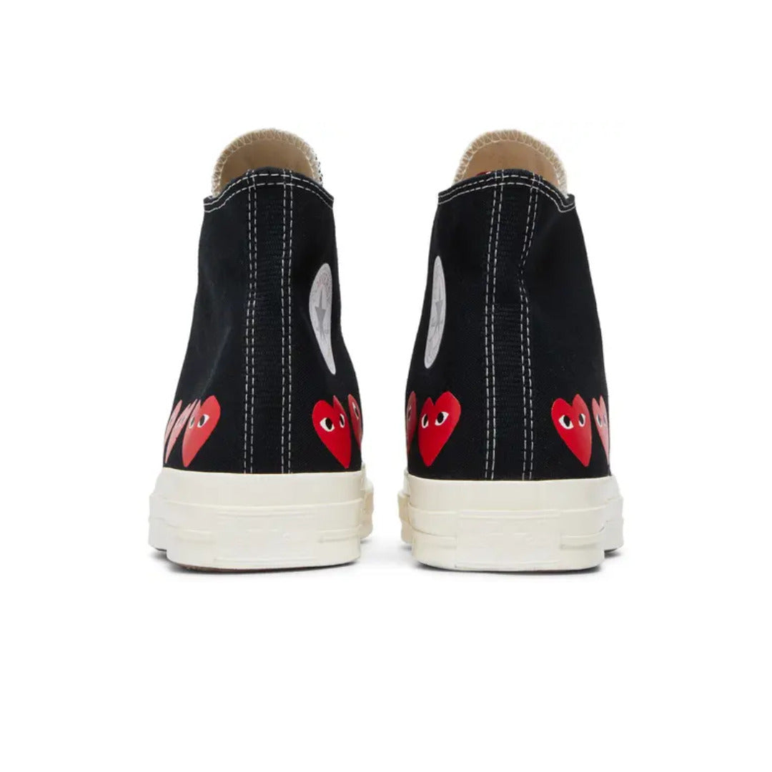 Comme des Garçons PLAY x Converse Chuck 70 High 'Multi Heart - Black