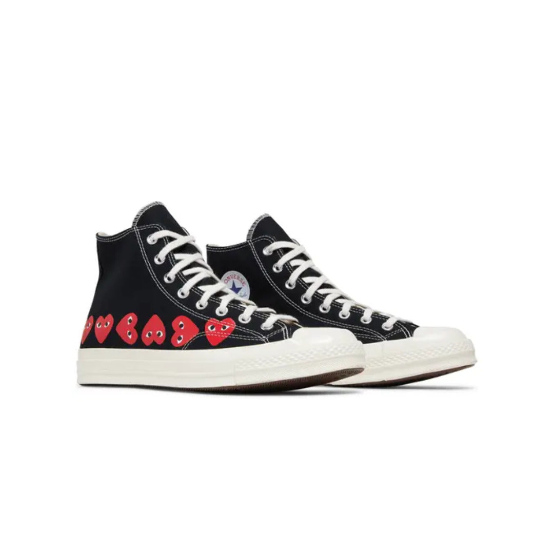 Comme des Garçons PLAY x Converse Chuck 70 High 'Multi Heart - Black