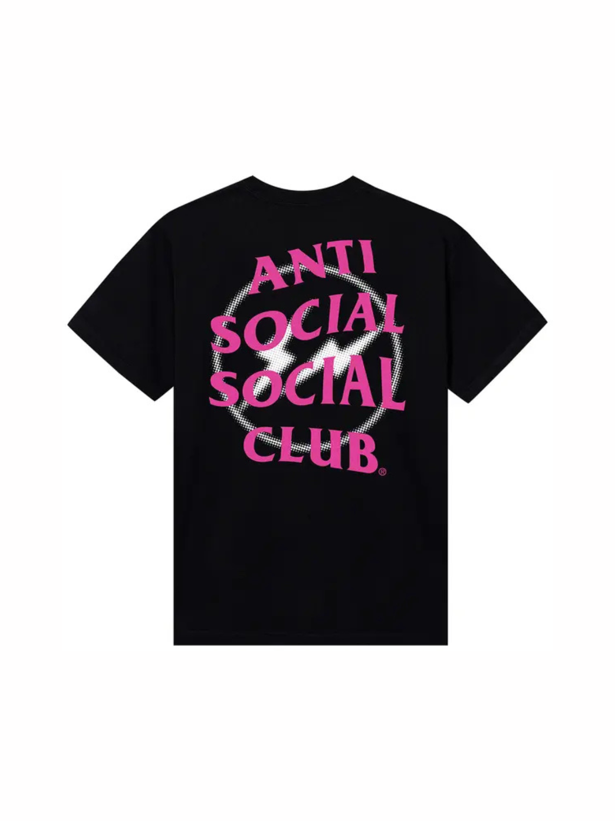Anti Social Social Club x Fragment Half Tone Tee Black and Pink