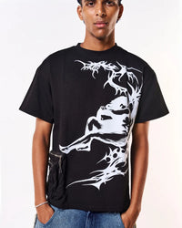 Volfsbane Lucifer's Oversized T-Shirt - Black