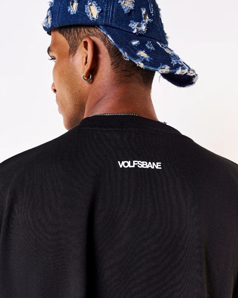 Volfsbane Lucifer's Oversized T-Shirt - Black