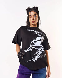 Volfsbane Lucifer's Oversized T-Shirt - Black