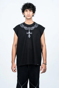 Kathnbenz Oversized Black Tank - The Cloud Nine