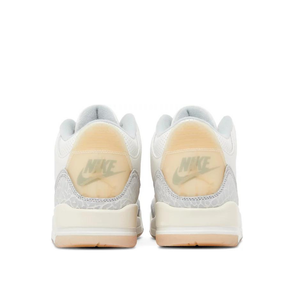 Back heel view of Air Jordan 3 Retro SE Craft Ivory