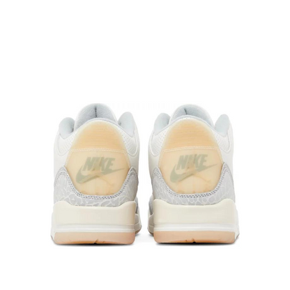 Back heel view of Air Jordan 3 Retro SE Craft Ivory