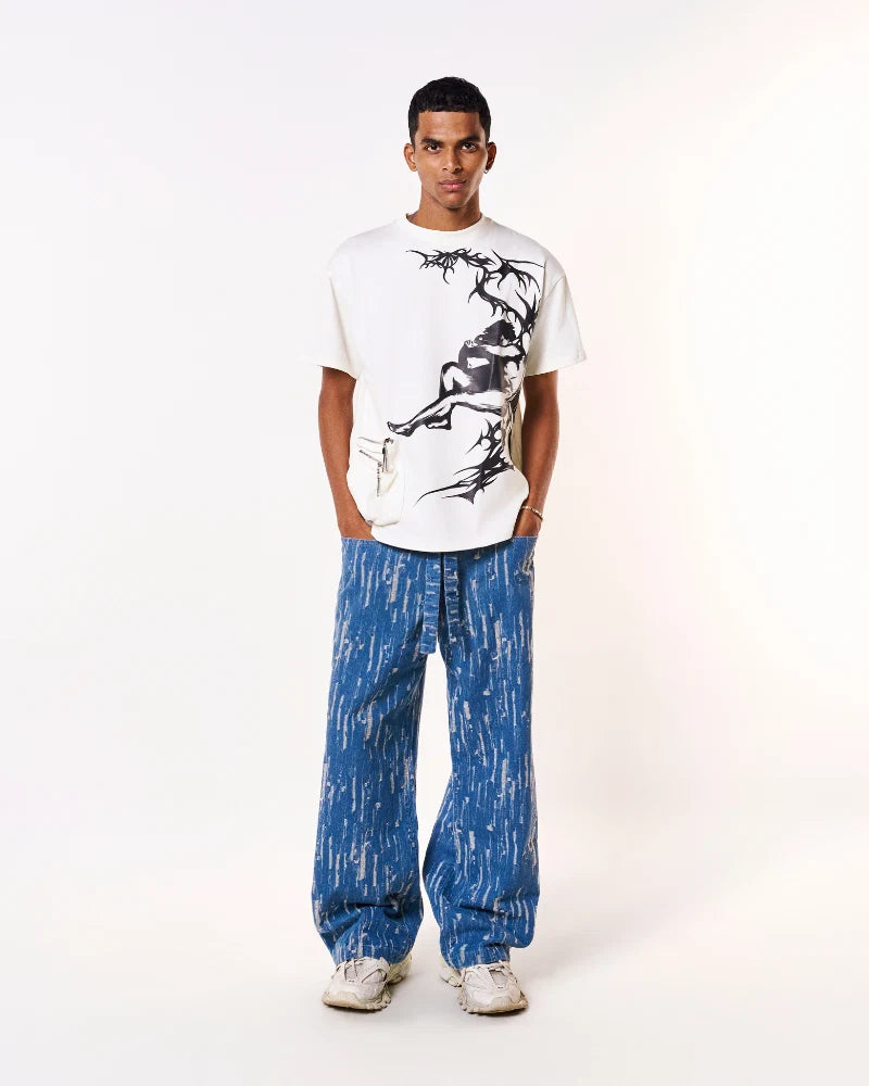 Volfsbane Lucifer's Oversized T-Shirt - White