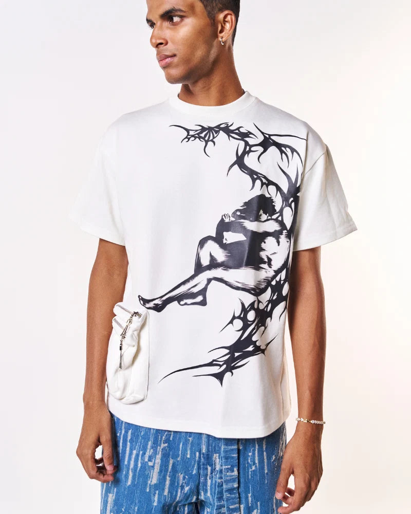 Volfsbane Lucifer's Oversized T-Shirt - White