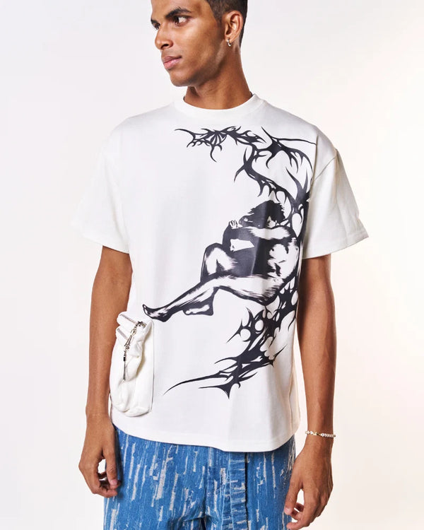 Volfsbane Lucifer's Oversized T-Shirt - White