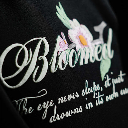 Khaaki Oversized Zipper Hoodie Black - Bloomed