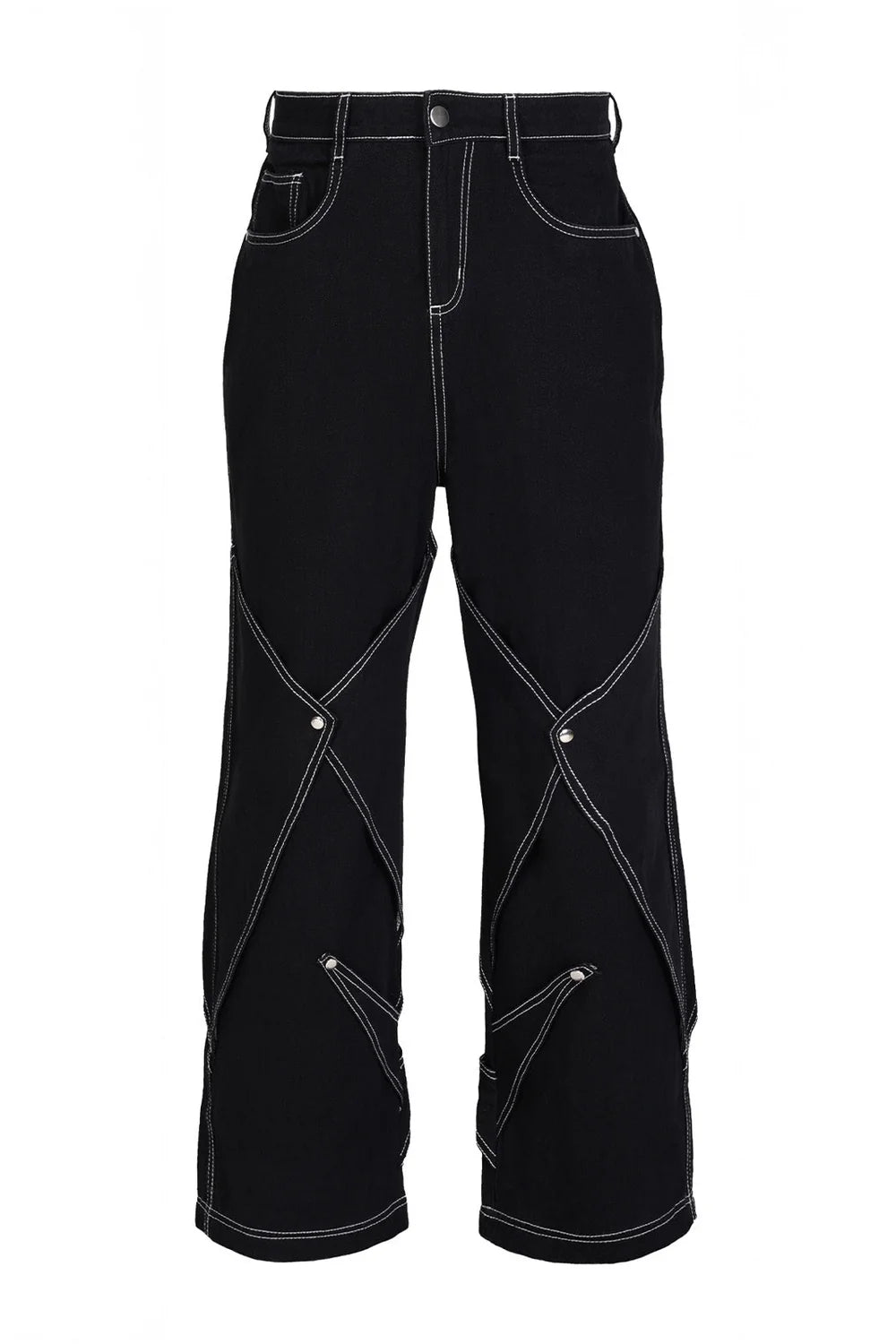Kathnbenz Black Baggy Denim Pants - The Block Rockin