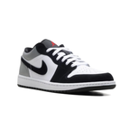 Air Jordan 1 Low 'White Fire Red Black Matte Silver'