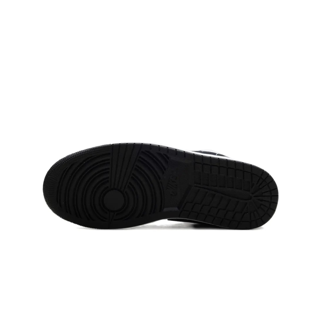 Air Jordan 1 Low 'White Fire Red Black Matte Silver'