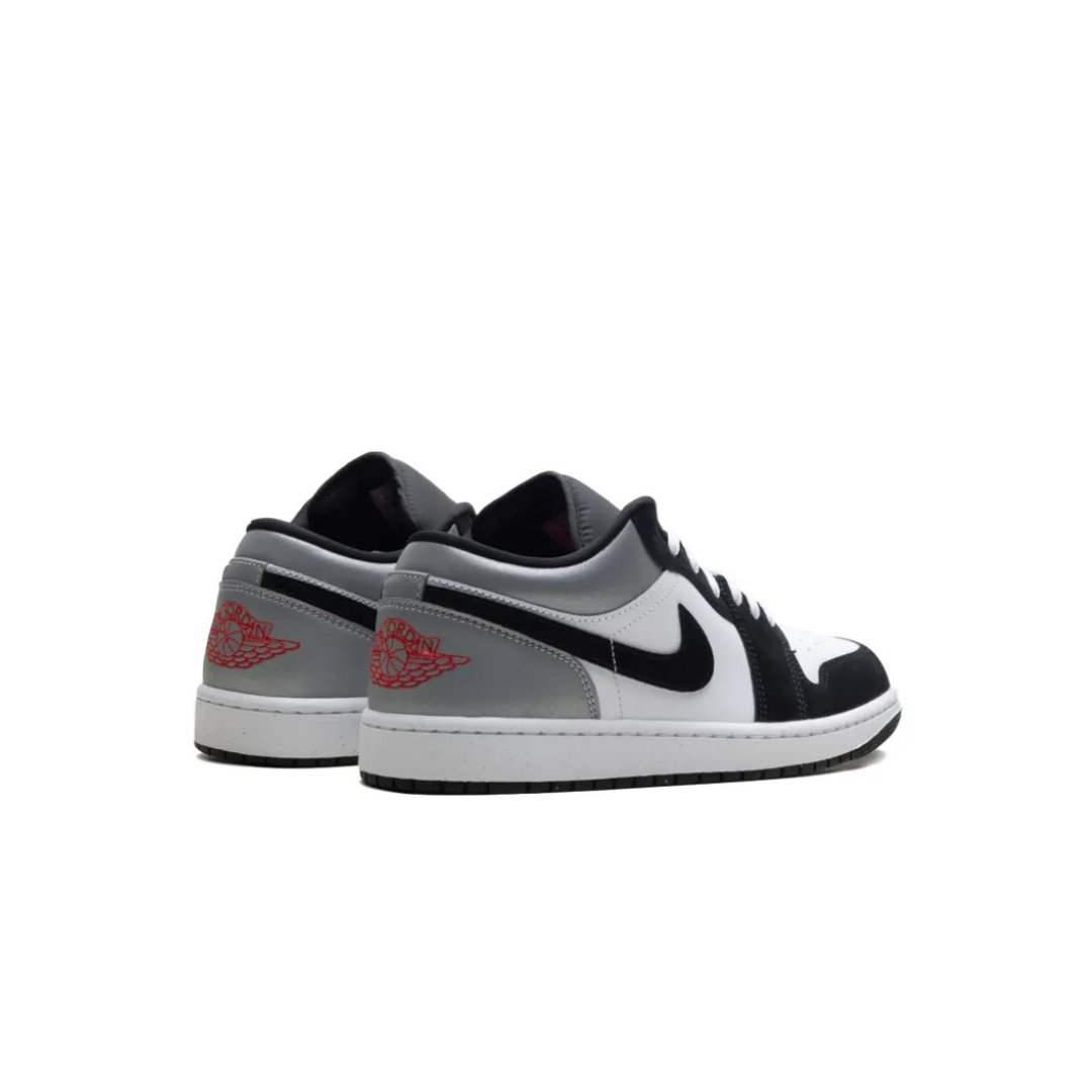 Air Jordan 1 Low 'White Fire Red Black Matte Silver'