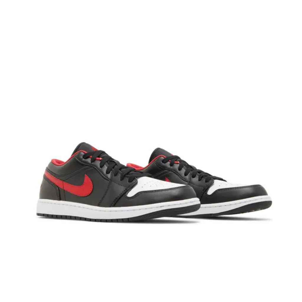 Air Jordan 1 Low 'Black Fire Red White / White Toe'